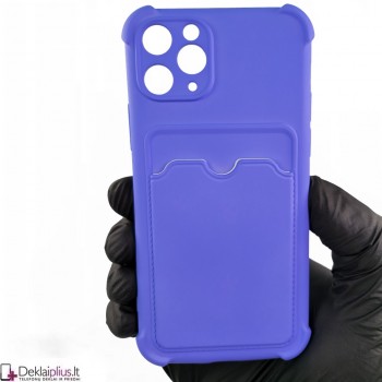 Anti-Shock dėklas su kišenėle - šviesiai violetinis (Apple Iphone 11 Pro Max) Anti-Shock dėklas su kišenėle - šviesiai violetinis (Apple Iphone 11 Pro Max)
